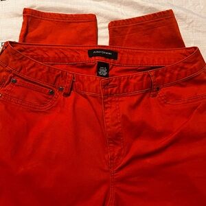Ashley Stewart Burnt Orange Women Jeans Jeggings